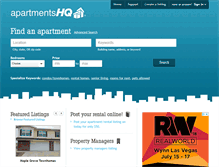 Tablet Screenshot of apartmentshq.com